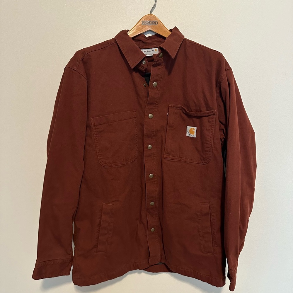 Carhartt Men’s Fleece Lined Shirt Jacket (Shacket)